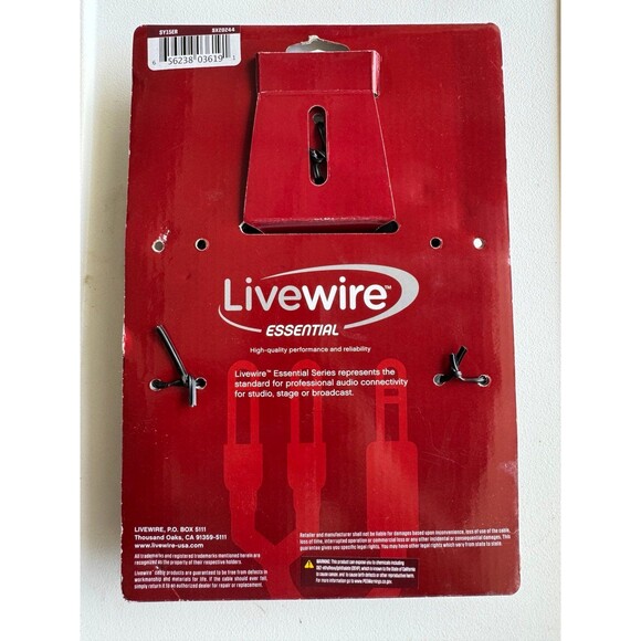 Livewire Essential Interconnect Y-Cable 3.5 mm TRS Male to RCA Male 15 ft. Black - Picture 2 of 2